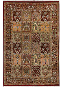 Maroon Bakhtiar 4' 1 x 6' - SKU 37675