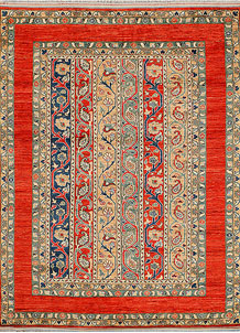 Multi Colored Shawl 5' 1 x 6' 9 - No. 38004