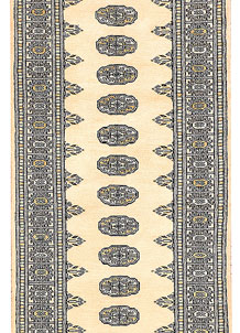 Antique White Bokhara 2' 8 x 9' 2 - No. 45309