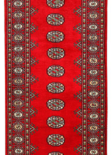 Dark Red Bokhara 2' 8 x 8' 6 - No. 45428