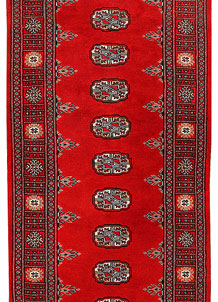 Dark Red Bokhara 2' 7 x 10' 9 - No. 45630