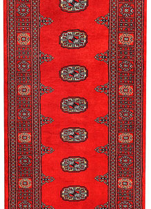 Dark Red Bokhara 2' 6 x 11' 4 - No. 45661