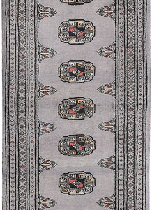 Grey Bokhara 2' 1 x 6' 3 - No. 46546