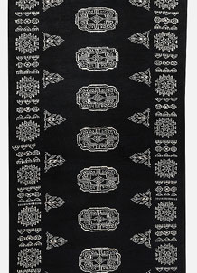 Black Bokhara 2' 5 x 12' 7 - No. 46872