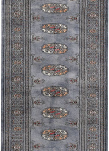 Grey Bokhara 2' 1 x 5' 11 - No. 47428