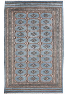 Light Slate Grey Jaldar 6' 7 x 10' 5 - No. 47659