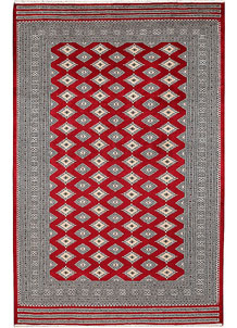 Dark Red Jaldar 6' 7 x 10' 2 - No. 47682