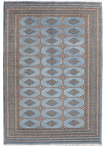 Light Slate Grey Jaldar 6' 7 x 9' 9 - No. 47683