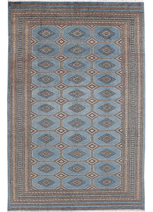 Light Slate Grey Jaldar 6' 7 x 10' 2 - No. 47740