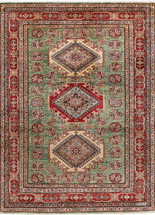 Olivedrab Kazak 4' 11 x 6' 8 - No. 47954