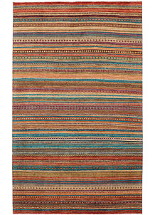 Multi Colored Gabbeh 6' 6 x 10' 8 - No. 48295