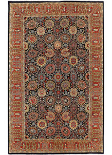 Black Sultanabad 4' 7 x 7' 4 - No. 52348