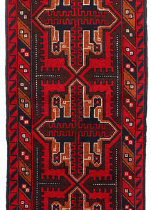 Multi Colored Baluchi 2' 4 x 9' 8 - No. 53858