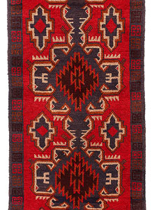 Dark Red Baluchi 2' 4 x 9' 5 - No. 53871