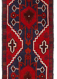 Dark Red Baluchi 2' 6 x 9' 7 - No. 53873