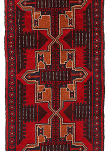 Dark Red Baluchi 2' 5 x 9' 7 - No. 53876