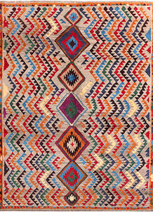 Multi Colored Baluchi 5' 8 x 7' 5 - No. 54190