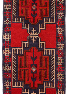 Firebrick Baluchi 2' 7 x 7' 9 - No. 54807