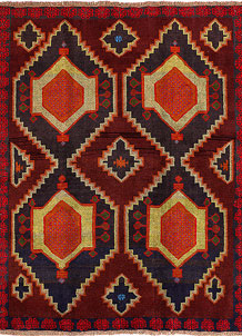 Multi Colored Baluchi 6' x 7' 5 - No. 55169