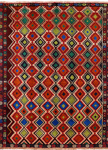 Multi Colored Baluchi 6' 3 x 7' 10 - No. 55179