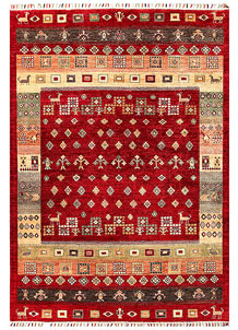 Firebrick Gabbeh 5' 5 x 7' 8 - No. 55906
