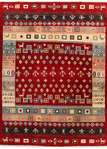 Firebrick Gabbeh 6' 8 x 8' 1 - No. 55987