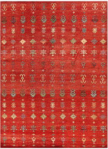 Orange Red Gabbeh 8' 2 x 11' 3 - SKU 56596
