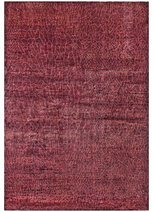 Dark Magenta Gabbeh 4' 5 x 6' 4 - SKU 56657