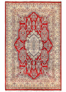 Firebrick Isfahan 5' 7 x 8' 7 - No. 56698