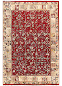 Dark Red Mahal 6' 7 x 9' 9 - No. 56703
