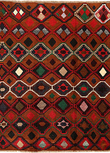 Saddle Brown Baluchi 6' 2 x 7' 10 - No. 57149