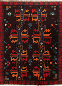 Multi Colored Baluchi 6' x 7' 9 - No. 57165
