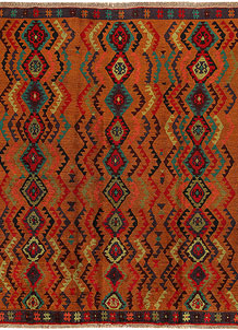 Saddle Brown Baluchi 6' 2 x 7' 5 - No. 57171
