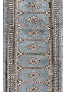 Light Slate Grey Jaldar 2' 7 x 10' 6 - No. 58771