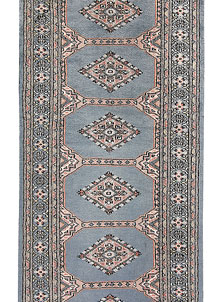 Light Slate Grey Jaldar 2' 6 x 10' 5 - No. 58775