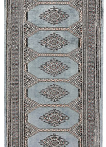 Light Steel Blue Jaldar 2' 6 x 10' 4 - No. 58784