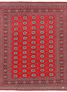 Red Bokhara 6' 9 x 8' 10 - No. 60127
