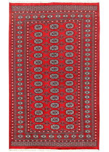 Red Bokhara 4' 11 x 8' 1 - No. 60330