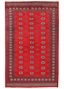 Red Bokhara 5' 7 x 9' - No. 60481