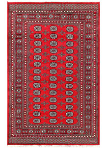 Red Bokhara 5' 7 x 8' 9 - No. 60490