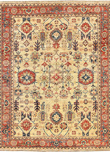 Navajo White Serapi 4' 11 x 6' 5 - No. 61762