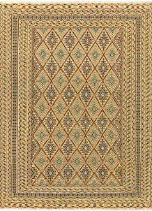 Multi Colored Mashwani 5' x 6' 5 - No. 61781