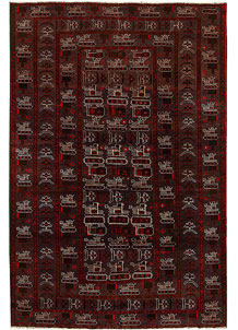 Multi Colored Baluchi 6' 3 x 9' 9 - No. 61798