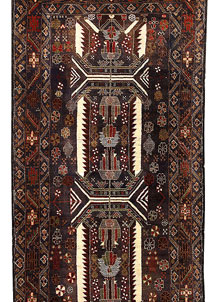 Multi Colored Baluchi 3' 8 x 11' 5 - No. 61874