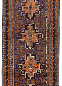 Multi Colored Baluchi 3' 3 x 9' 7 - No. 61877