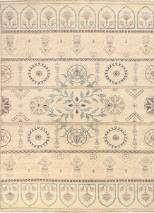 Blanched Almond Oushak 9' x 11' 9 - SKU 64934
