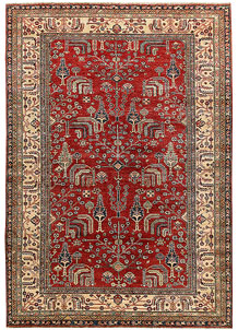 Firebrick Kazak 6' 3 x 8' 11 - No. 65024