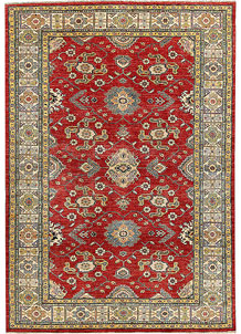 Firebrick Kazak 6' 8 x 9' 9 - SKU 65026