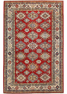 Firebrick Kazak 6' 4 x 9' 11 - No. 65029