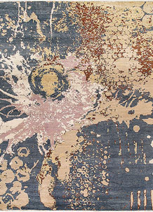 Multi Colored Abstract 7' 10 x 9' 8 - No. 65160